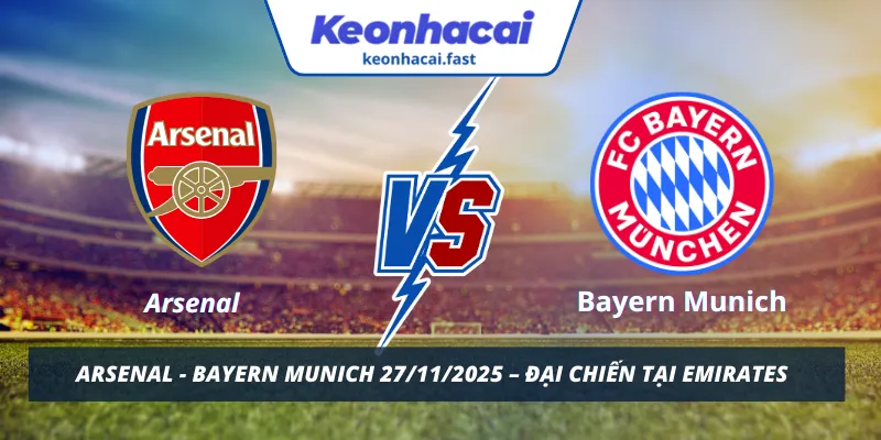 Arsenal - Bayern Munich 27/11/2025